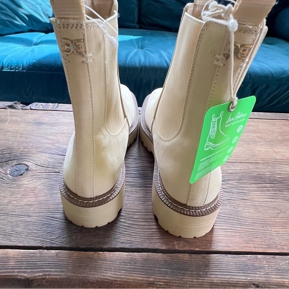 Sam Edelman Women's Laguna Chelsea Banana Cream Leather Ankle Boot 9.5 Medium - Picture 4 of 10